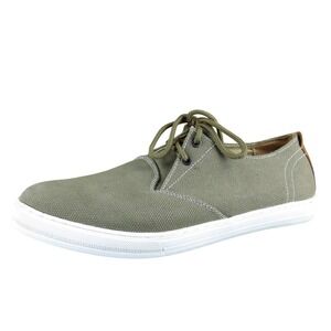 Cubavera‎ Men's Cucvlace Sneaker Khaki Fabric Size 12 Medium Gently Used 2025